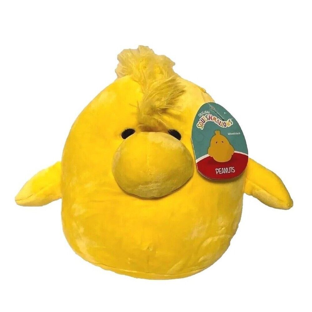 PEANUTS Squishmallows SQK Soft Plush Collectible Toy Woodstock, 10 Inch